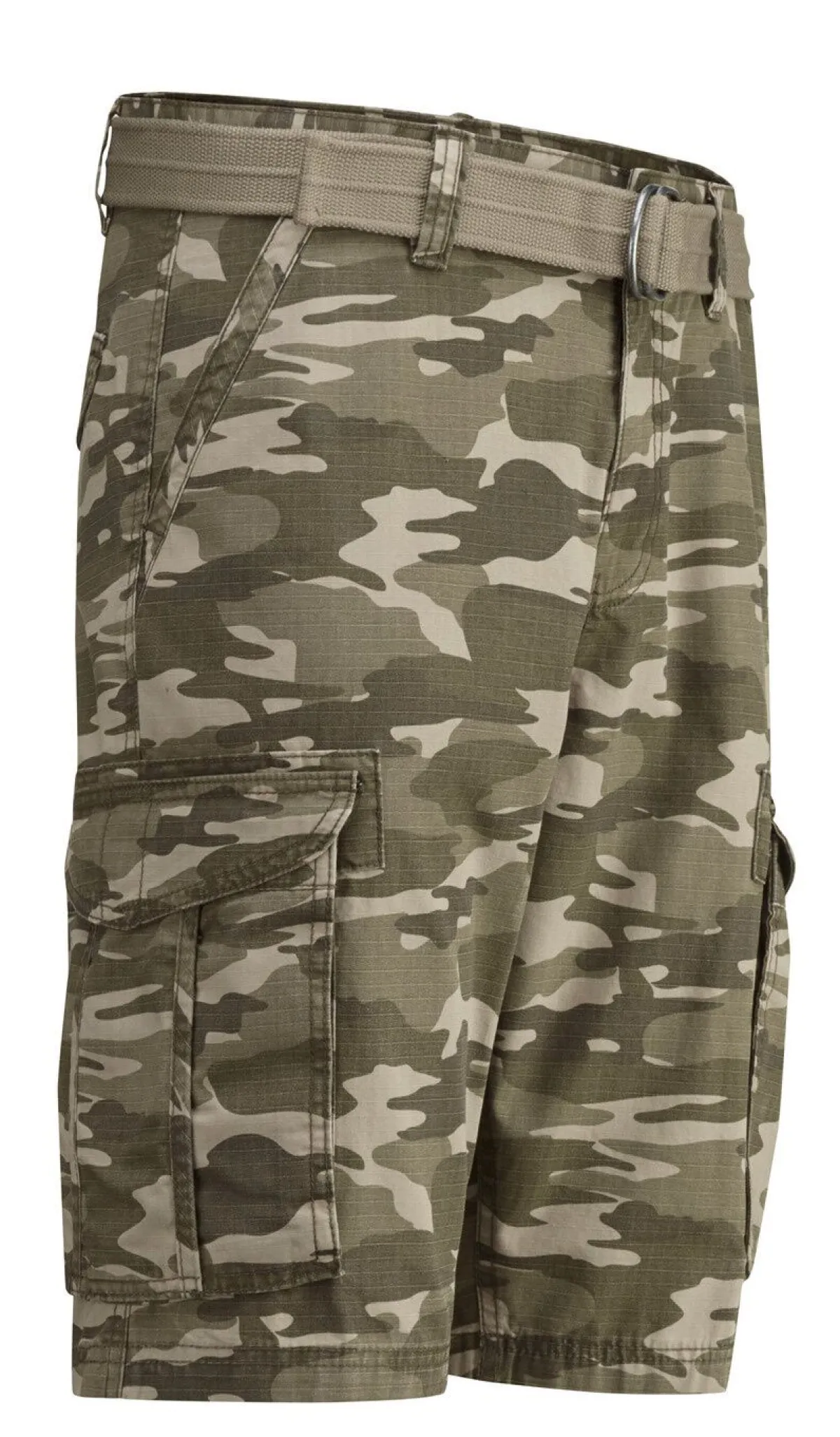 Sale BADER Bermudas mit Gürtel und Cargotaschen in 2 Farben OLIV-BEIGE