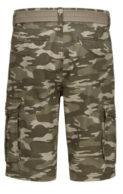 Sale BADER Bermudas mit Gürtel und Cargotaschen in 2 Farben OLIV-BEIGE