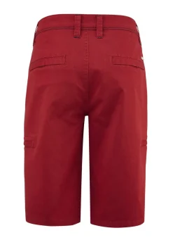 Outlet BADER Bermudas mit innenliegenden Cargotaschen in 3 Farben DUNKELROT