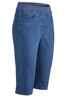 New BADER Bermudas mit Jersey-Bund JEANSBLAU