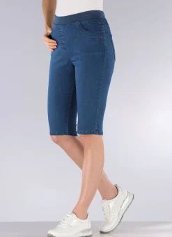 New BADER Bermudas mit Jersey-Bund JEANSBLAU