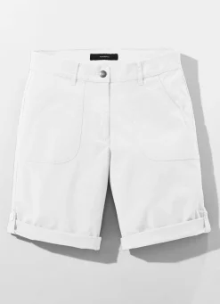 Best BADER Bermudas mit Zierriegel WEISS