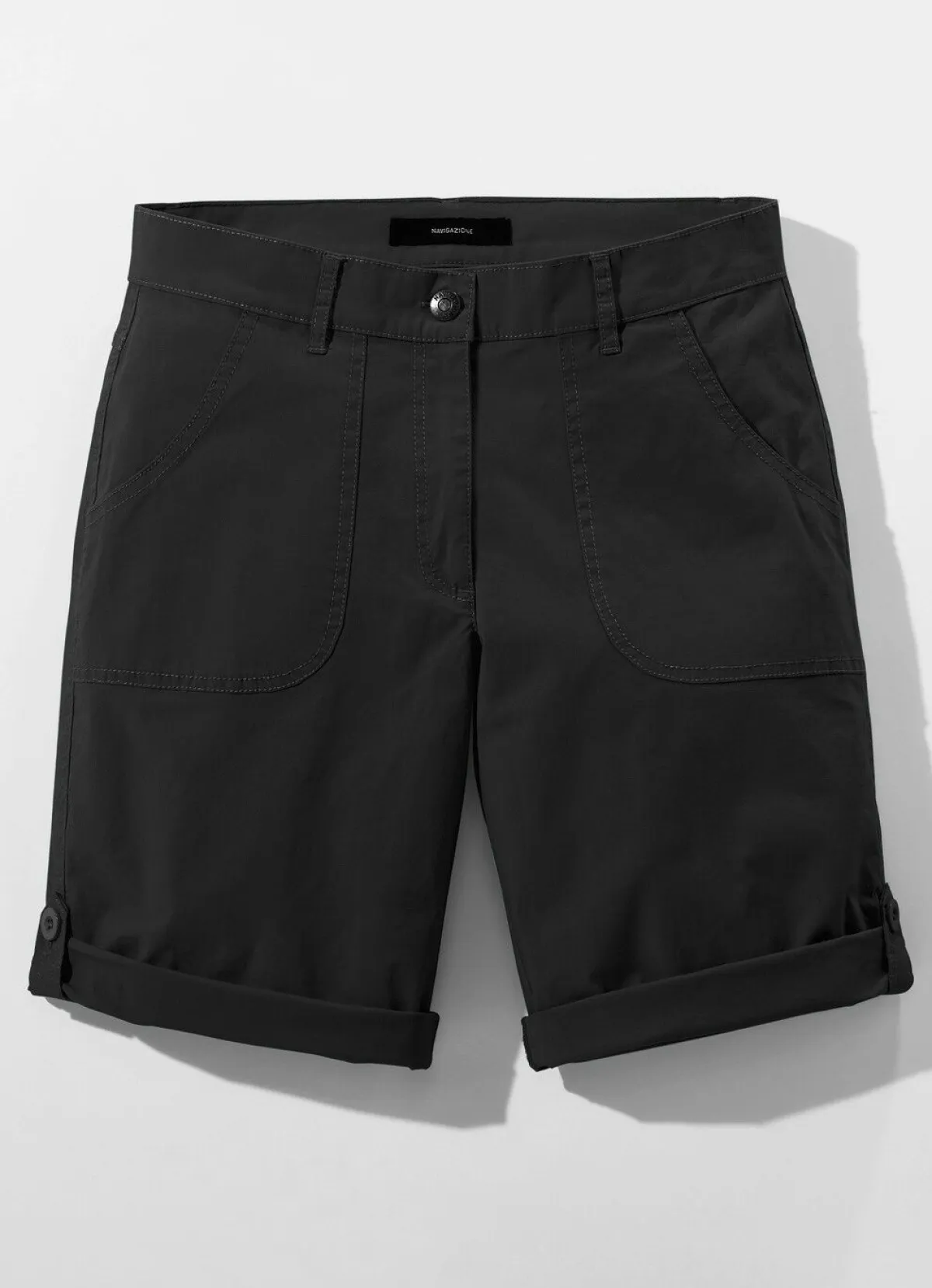 New BADER Bermudas mit Zierriegel SCHWARZ