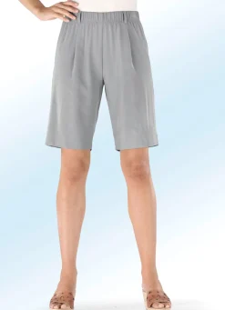Clearance KLAUS MODELLE MADE IN GERMANY Bermudas in bequmer Schlupfform HELLGRAU
