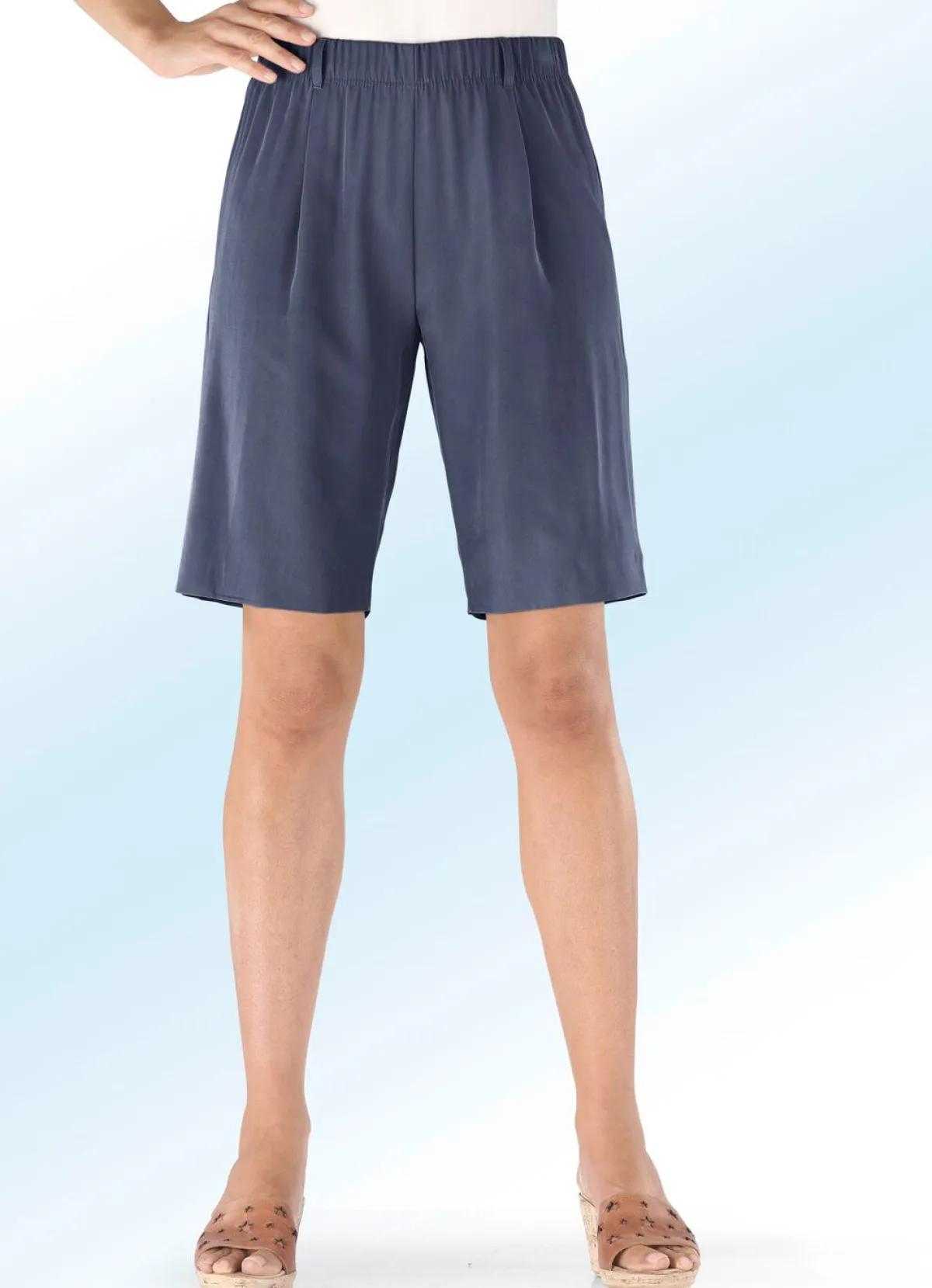 Online KLAUS MODELLE MADE IN GERMANY Bermudas in bequmer Schlupfform MARINE