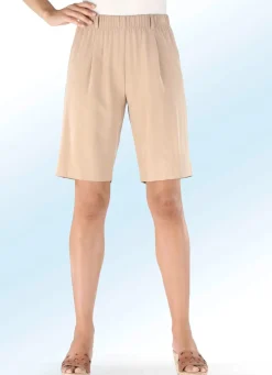 KLAUS MODELLE MADE IN GERMANY Bermudas in bequmer Schlupfform BEIGE