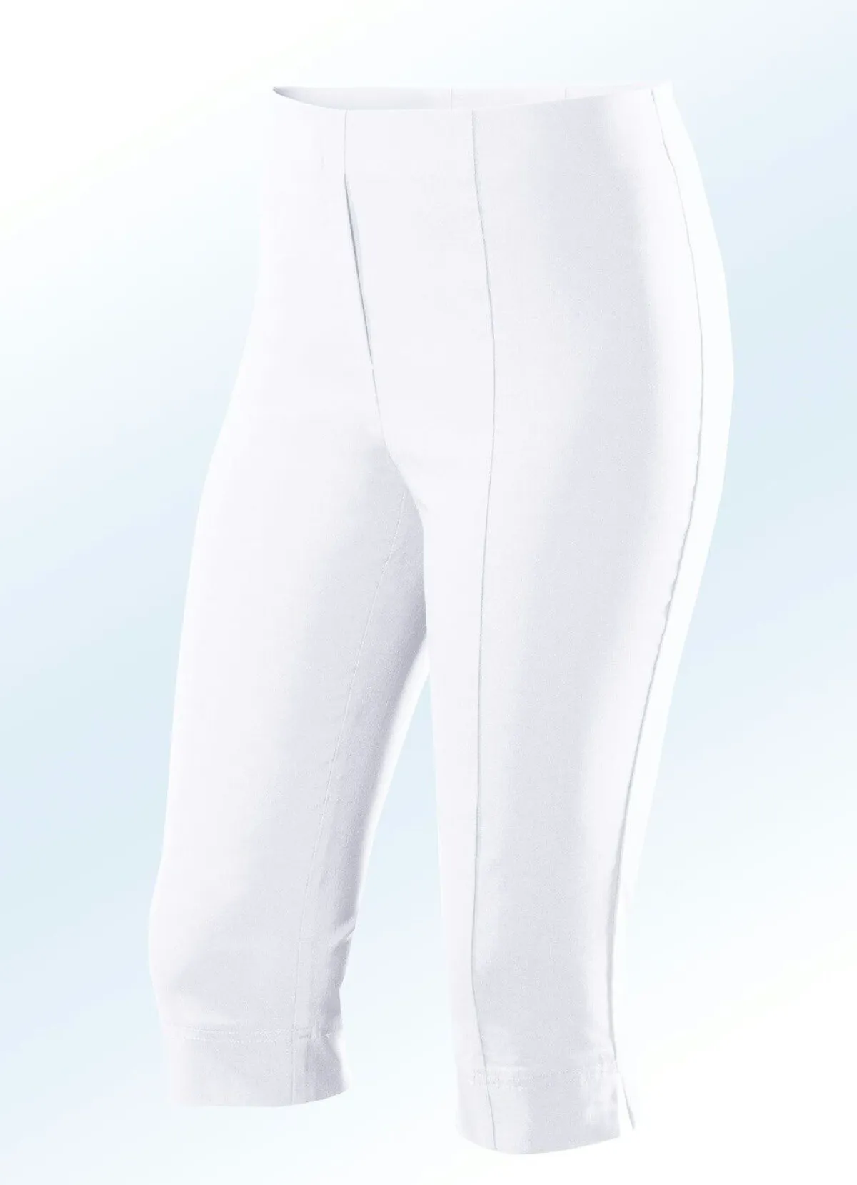 New BADER Bermudas mit angeschnittenem Bund WEISS