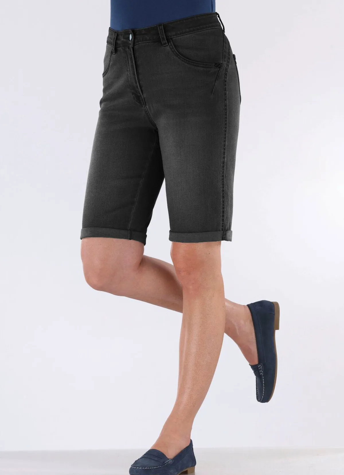 Sale BADER Bermudas mit Push-up-Effekt SCHWARZ