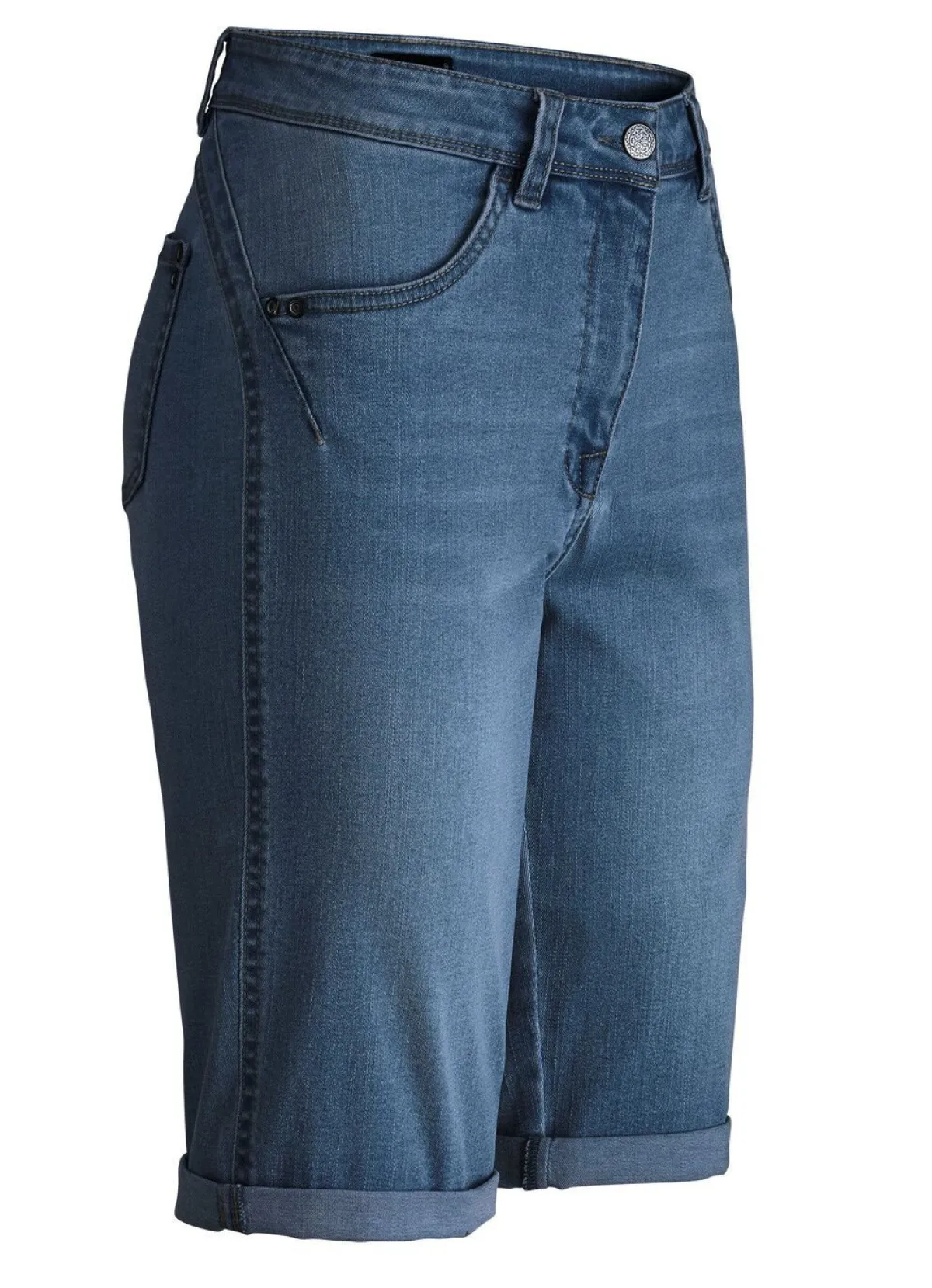Online BADER Bermudas mit Push-up-Effekt JEANSBLAU