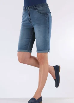 Online BADER Bermudas mit Push-up-Effekt JEANSBLAU