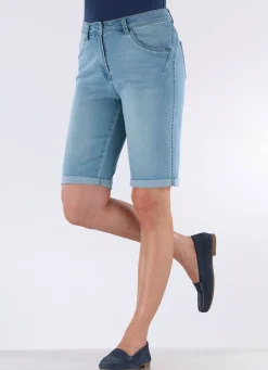 New BADER Bermudas mit Push-up-Effekt HELLBLAU