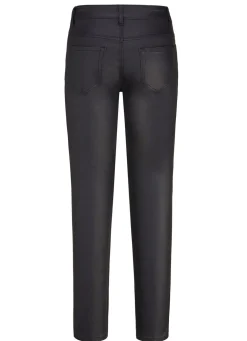 Outlet BADER Beschichtete Hose in 5-Pocket-Form SCHWARZ