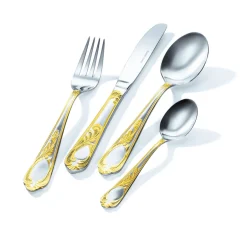 Discount BADER Besteck-Set, 72-teilig EDELSTAHL/GOLD