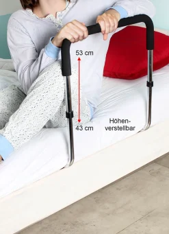 Online BADER Bett-Aufstehhilfe SILBER-SCHWARZ