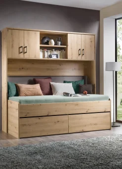 Clearance BADER Bett mit 2 Schubladen ARTISAN EICHE
