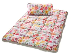 Outlet BADER Bettwaren-Set mit Blumen-Dessin, 2-teilig MULTICOLOR