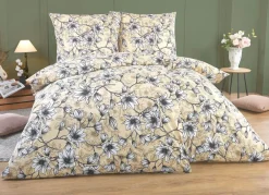 Discount BADER Bettwäsche-Garnitur in Renforcé-Qualität BEIGE