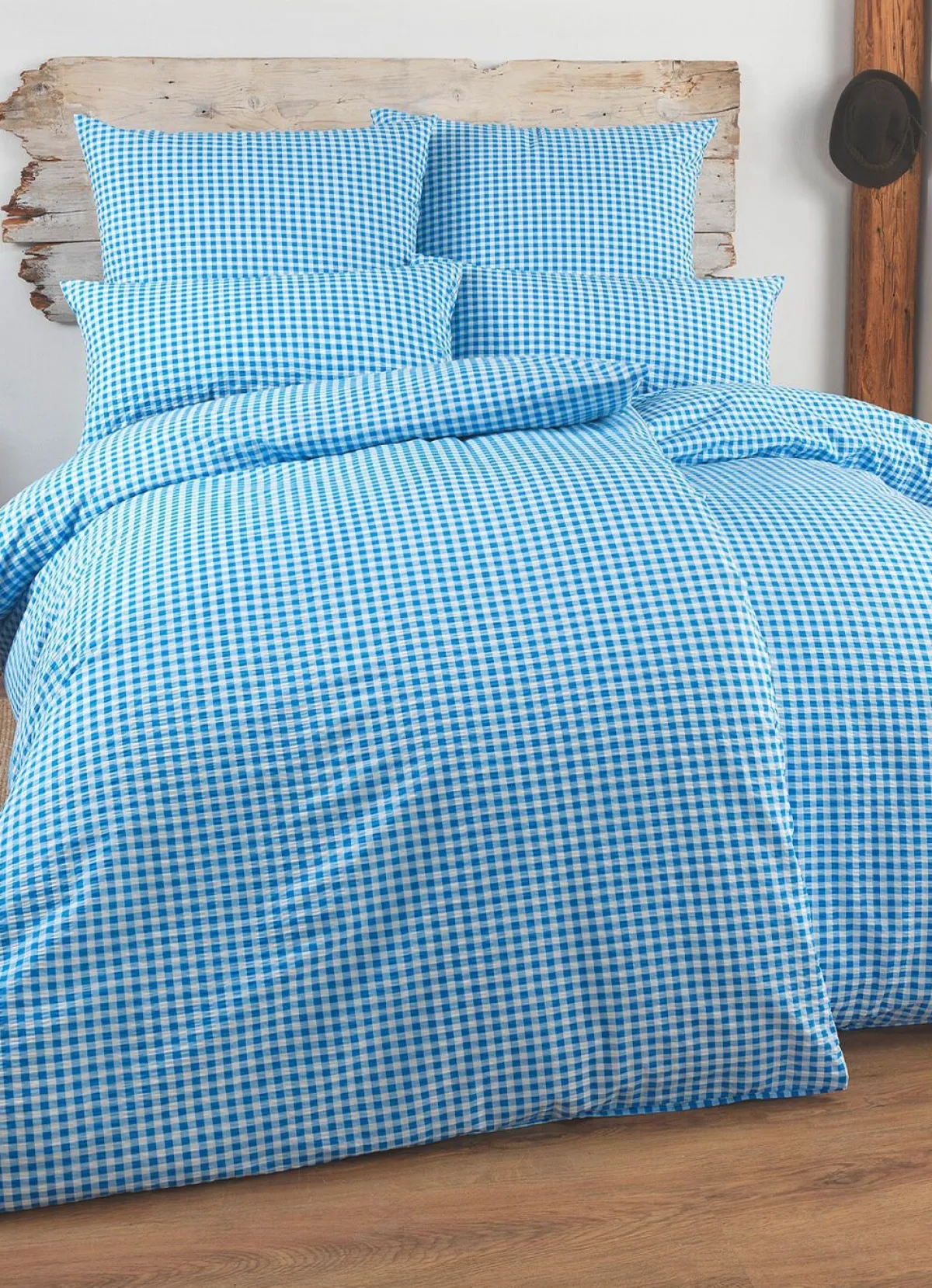 Discount FLORELLA Bettwäsche-Garnitur mit Reißverschluss BLAU