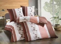 Clearance JANINE Bettwäsche-Garnitur mit Reißverschluss BORDEAUX-ALTROSÉ