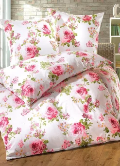 Sale BADER Bettwäsche-Garnitur mit Rosen-Dessin MULTICOLOR