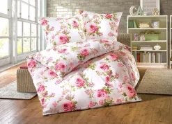 Sale BADER Bettwäsche-Garnitur mit Rosen-Dessin MULTICOLOR