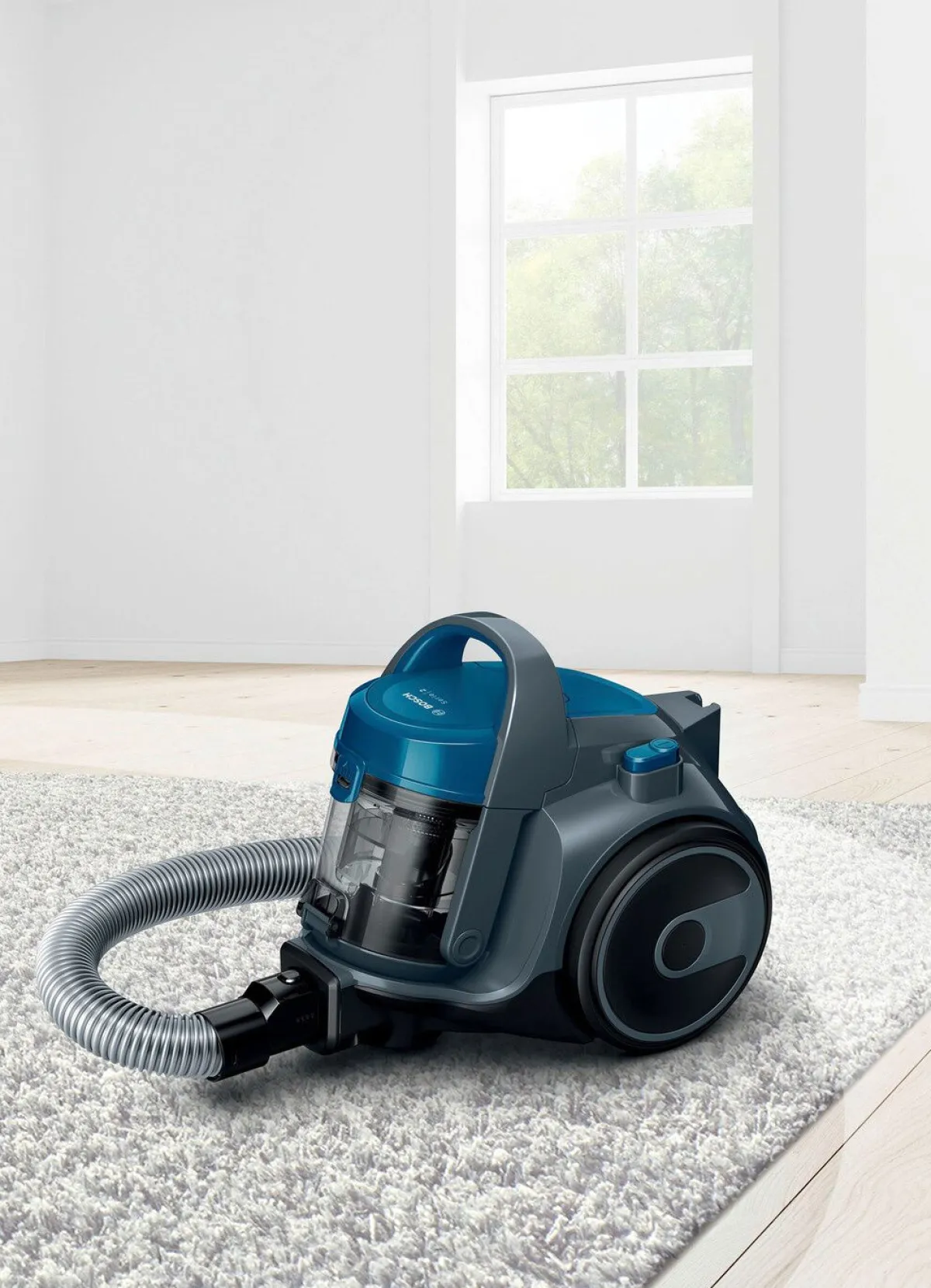 New BOSCH Beutelloser Bodenstaubsauger von BLAU