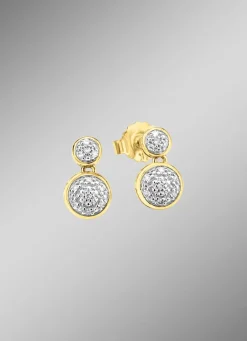 Best BADER Bewegliche Ohrstecker mit Diamanten
