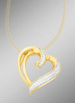 Best BADER Bezaubernder Herz-Anhänger mit Diamanten