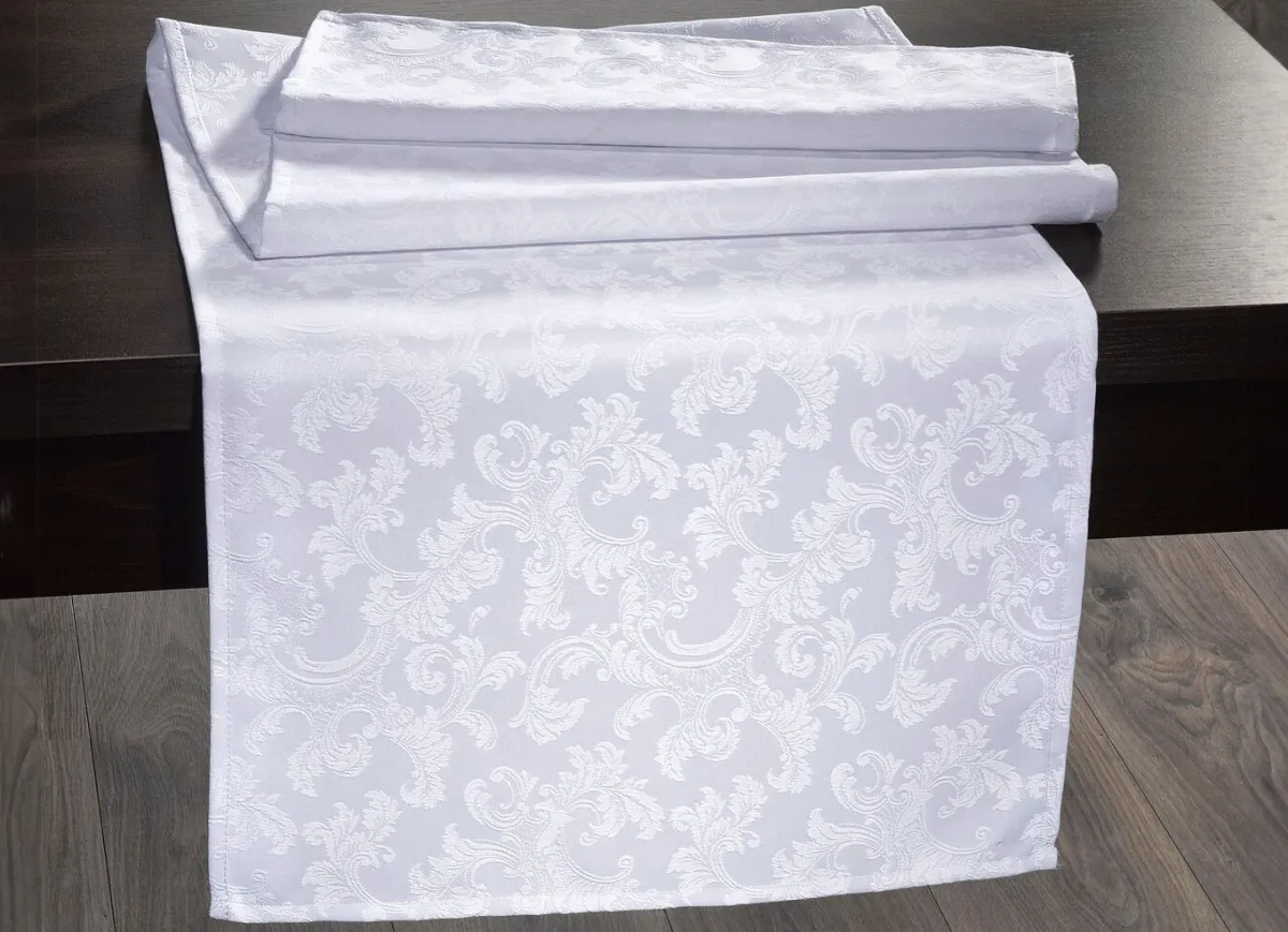 Sale BADER Bügelfreie Tischdecke mit Fleckschutz-Ausrüstung WEISS