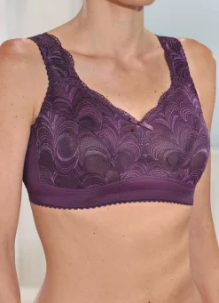 Outlet KUDRESHOV BH mit Elastikspitze AUBERGINE