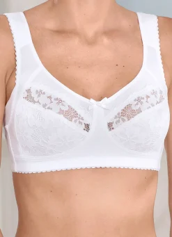 KUDRESHOV BH mit elastischen Spitzencups WEISS