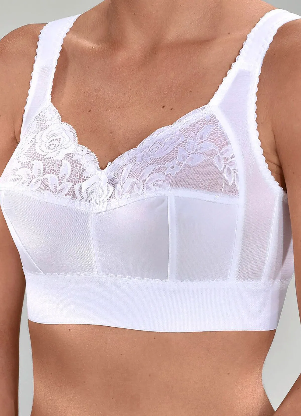 New KUDRESHOV BH mit extrabreitem Unterbrustband WEISS