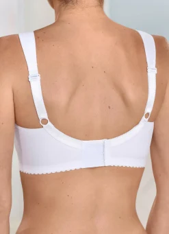 Sale KUDRESHOV BH mit glänzendem Jacquarddessin WEISS