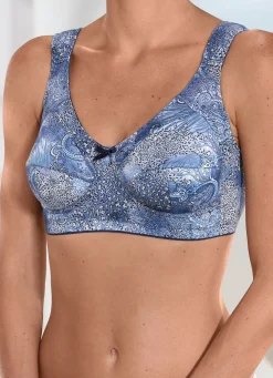 KUDRESHOV BH mit Paisleydessin JEANSBLAU-BUNT