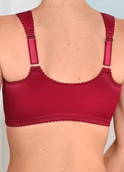 Clearance KUDRESHOV BH mit praktischem Vorderverschluss BORDEAUX