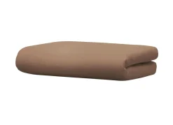 Discount BADER Biber-Betttuch aus 100% Baumwolle SCHOKO