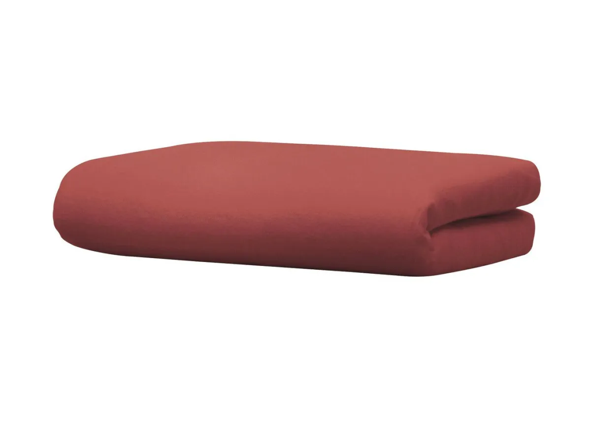 Hot BADER Biber-Betttuch aus 100% Baumwolle BORDEAUX