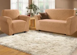 Clearance BADER Bi-elastische Stretchbezüge camel