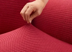 Hot BADER Bi-elastische Stretchbezüge aus 92% Baumwolle ROT