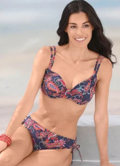 Best BADER Bikini mit herausnehmbaren Softschalen NACHTBLAU-BUNT