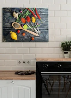Best BADER Bild aus Glas mit hochauflösendem Digitaldruck BUNT