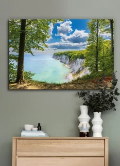 Discount BADER Bild "Kreidefelsen an der Küste der Ostsee auf der Insel Rügen" BUNT