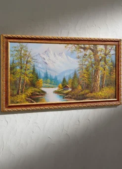 New BADER Bild vom Künstler P. Lande GOLD-GRÜN