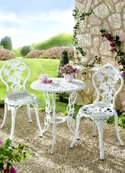 New BADER Bistro-Set Rosamunde, 3-teilig WEISS