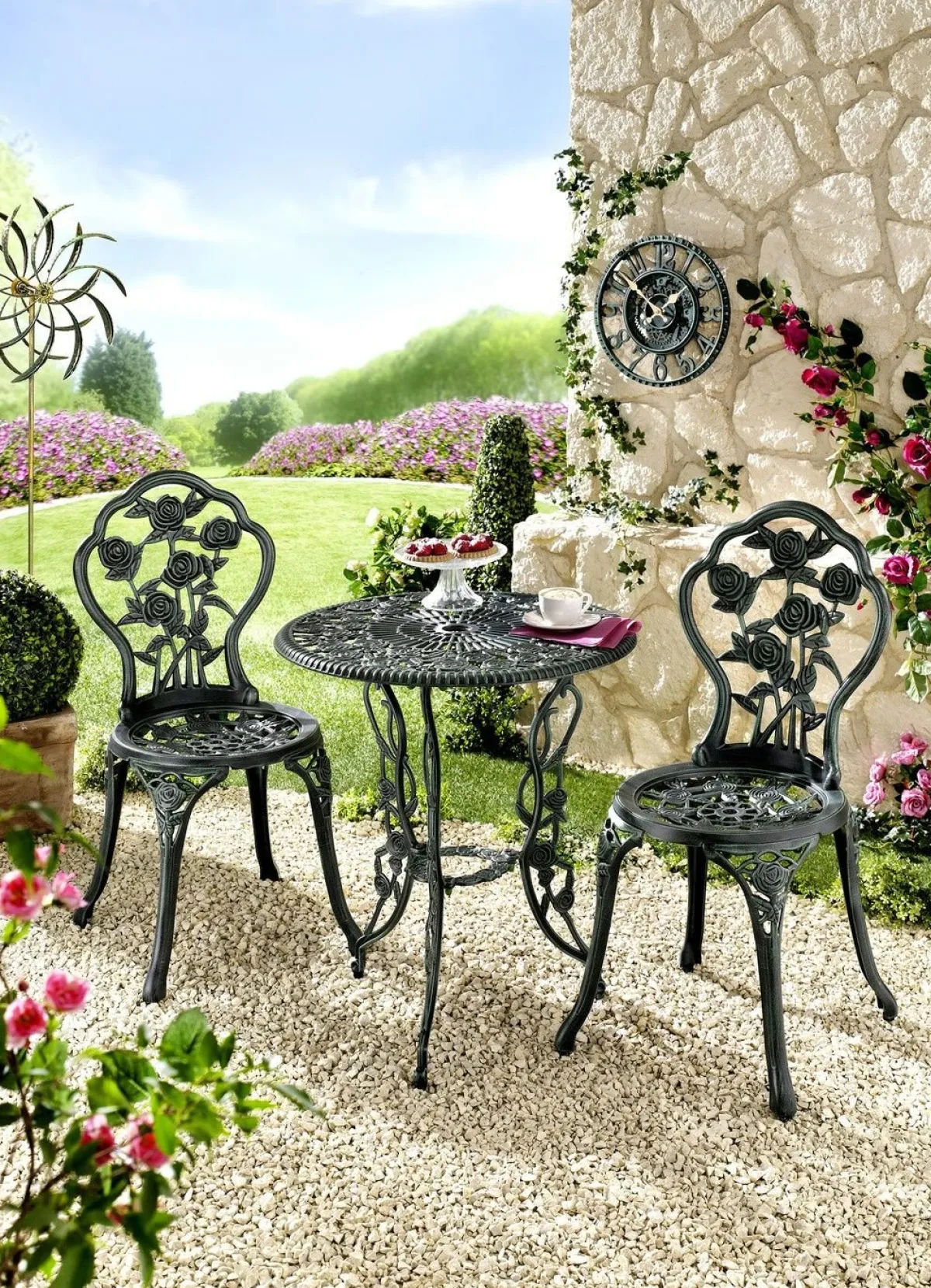 Discount BADER Bistro-Set Rosamunde, 3-teilig GRÜN