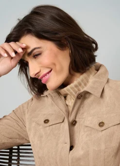 Best BADER Blazer aus Cord CAMEL