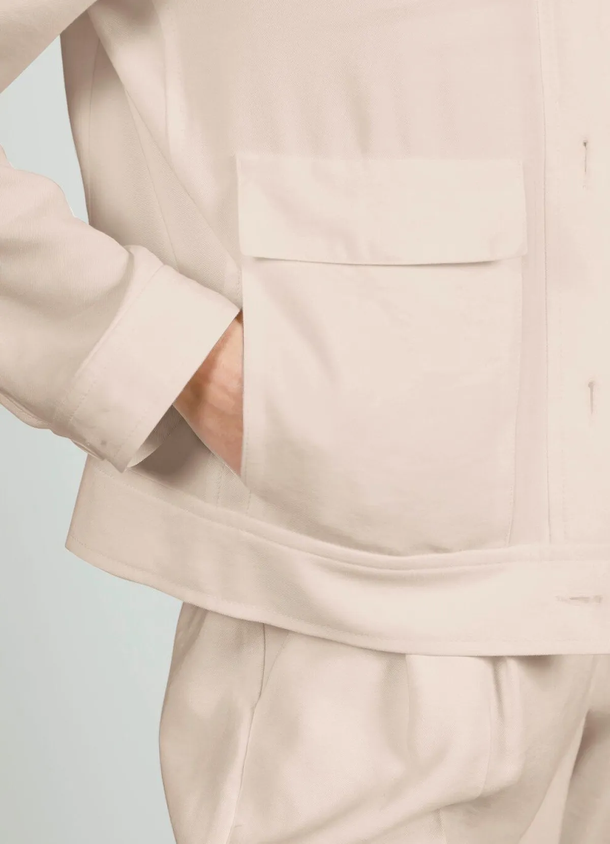 Hot BADER Blazer in Leinen-Optik SAND