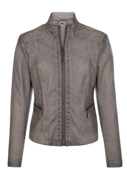 Best BADER Blazer mit dezenter Nietenzer GRAU