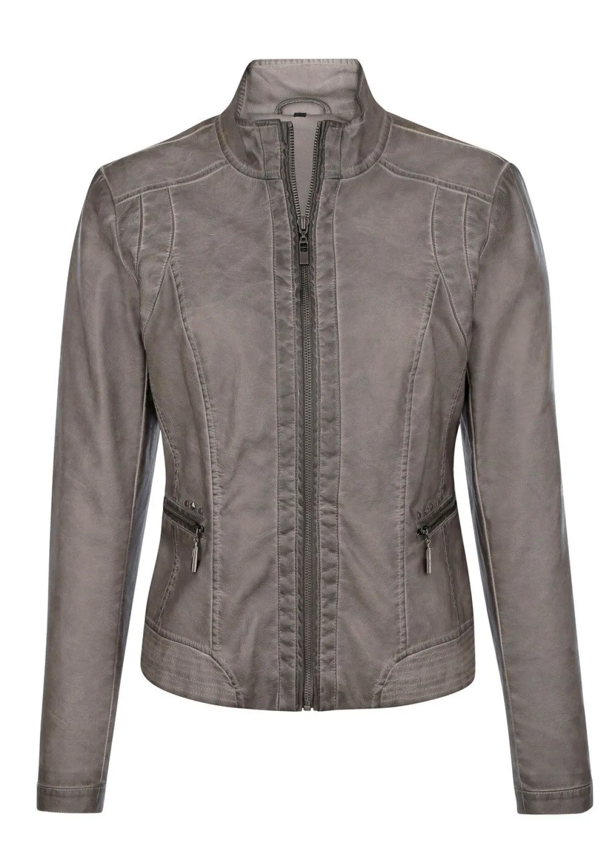Best BADER Blazer mit dezenter Nietenzer GRAU