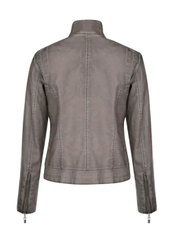 Best BADER Blazer mit dezenter Nietenzer GRAU